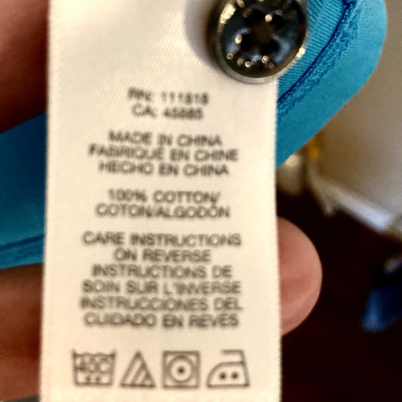 Michael Kors man L Turquoise Polo T Shirt - Picture 5 of 5